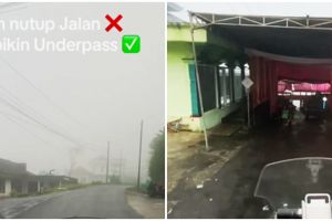 Viral tenda hajatan dibuat underpass ini bikin warganet rispek, tetangga auto nggak julid
