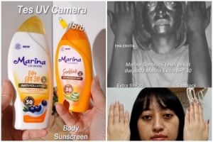 Uji ketahanan Marina Extra SPF 30 & Marina Sunblock yang dibanderol Rp 15 ribuan, mana lebih ampuh?