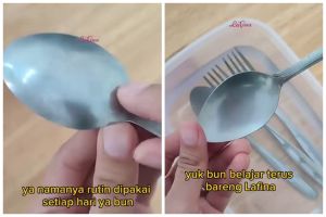 Tanpa sitrun, ini trik mencuci sendok dan garpu kusam agar kembali mengilap seperti baru