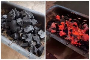 Tanpa kompor dan kipas, ini trik cepat menyalakan arang untuk bakar sate cukup pakai 1 bahan dapur