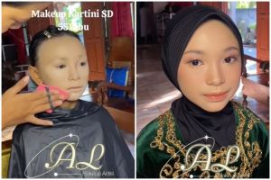 Jasa merias anak SD dibanderol Rp55 ribu ini bukti makeup flawless tak harus mahal, intip tutorialnya