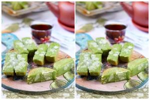 Resep kue pancong green tea, jajanan pasar super empuk dan mudah dibuat