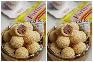 Cara membuat onde-onde isi kacang merah, enak dan mudah dibuat