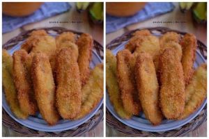 Resep pisang goreng sisir, bentuknya cantik dan renyah maksimal