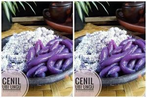 Resep cenil ubi ungu, kenyal dan bikin nagih