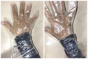 Cara mengatasi sarung tangan plastik makan kebesaran agar lebih kencang dan tak mudah lepas
