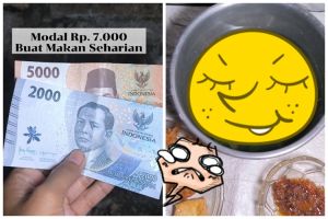 Tetap bisa makan enak seharian dengan uang belanja Rp7.000, warganet: Apa nggak lemas?