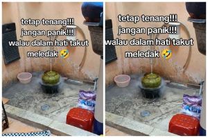 Viral tabung gas elpiji mendesis langsung direndam air tuai cibiran, begini penjelasannya menurut ahli