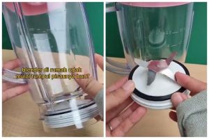 Tanpa cangkang telur atau garam, wanita ini punya cara tajamkan pisau blender cuma pakai 1 alat dapur