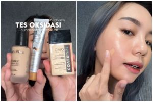 Battle foundation Implora, OMG, dan Madam Gie harga di bawah Rp 40 ribu, mana paling minim oksidasi?