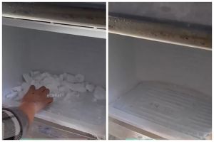 Tanpa kipas angin atau disiram air panas, ini cara praktis bersihkan bunga es pakai 1 alat sederhana