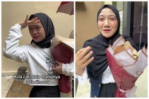 Bukan bunga atau uang, wanita ini beri buket nasi padang untuk hadiah, estetik tapi bikin ngiler