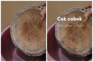 Cobek batu di rumah asli atau palsu? Cek dengan cara ini cukup gunakan 1 bahan dapur