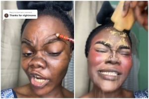 Awalnya tampak meragukan, hasil makeup cewek berkulit gelap ini manglingi malah jadi mirip Rihanna