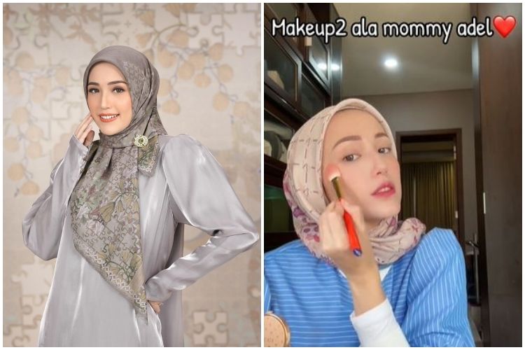 Tutorial makeup simpel 10 menit Adelia Pasha ini flawless, andalkan lipstik lokal