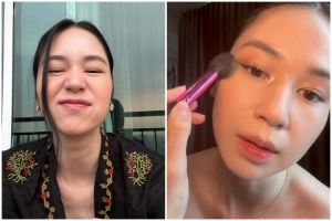 Dipuji cantik natural imbas challenge selfie, trik pakai bedak padat Laura Basuki ini tak bikin dempul