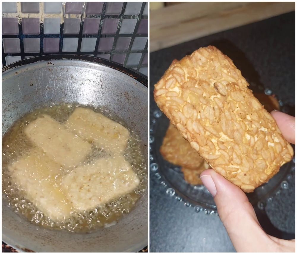 Tanpa tepung terigu, ini cara bikin tempe goreng renyah dan tak berminyak cukup tambah 1 bahan dapur