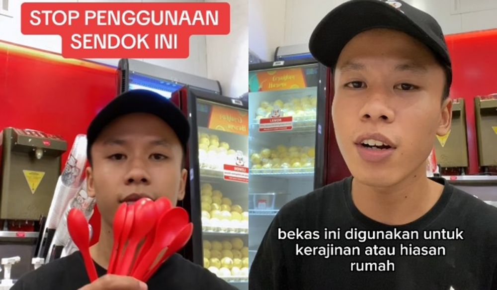 Sering disimpan emak-emak, ternyata ini bahaya menggunakan sendok bekas Mixue berkali-kali