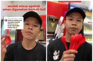 Sering disimpan emak-emak, ternyata ini bahaya menggunakan sendok bekas Mixue berkali-kali