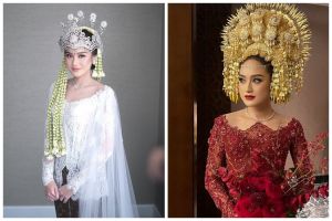 8 Detail makeup Salshabilla Adriani dari akad hingga resepsi, tampil cantik dengan polesan makeup glam