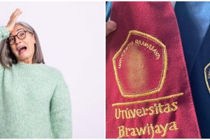 Gegara terlalu rumit, potret kocak bordiran logo Universitas Brawijaya ini malah mirip Tinky Winky