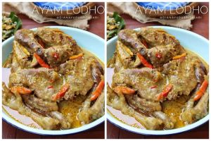 Resep ayam kampung lodho khas Trenggalek, empuk dan bumbunya meresap sempurna