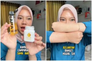 Kombinasi viral body lotion pemutih dan Mimi White Body Serum ini bikin kulit kusam auto cerah merata