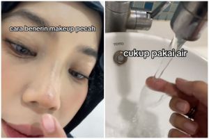 Nggak perlu touch up, trik atasi makeup crack di area hidung ini cuma pakai air keran
