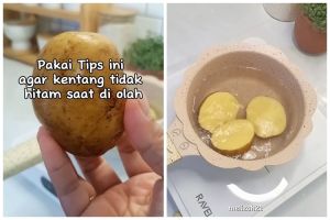 Cukup dengan 1 bahan dapur, trik merebus kentang ini bikin warnanya tidak hitam dan tetap cerah