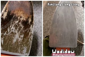 Cara bersihkan setrika berkerak gosong dan lengket, auto licin lagi pakai 1 bahan dapur