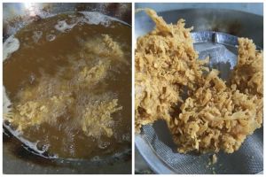 Tak diberi tepung beras, trik pria goreng ayam ala KFC ini adonannya keriting dan renyah hingga 12 jam