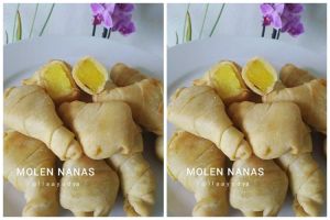 Cara membuat molen isi nanas, enak, manis, dan bikin nagih