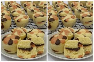 Resep bolu kukus mini isi cokelat, lembut dan manisnya bikin nagih