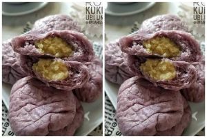 Cara membuat roti kukus ubi ungu isi kacang hijau, lembut, mudah dibuat, dan bikin nagih