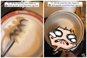 Emak-emak ini ngide bikin cilor sendiri di rumah biar anak nggak jajan di luar, hasilnya bikin meringi
