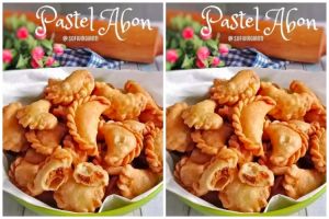 Resep pastel mini isi abon, gurih dan kulitnya renyah maksimal