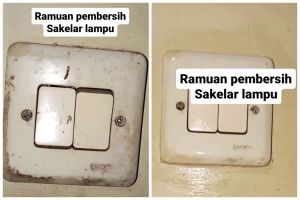 Tak perlu ganti baru, ini trik mengubah saklar lampu kusam agar kinclong lagi pakai 2 bahan dapur