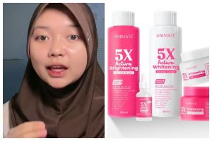 Sepaket nggak sampai Rp100 ribu, ini review Animate Skincare 5x Active Whitening Series 5in1