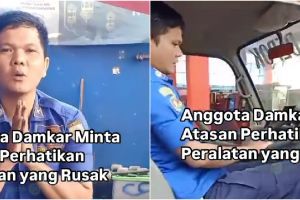 Petugas Damkar tunjukkan peralatan rusak hingga sulit membantu masyarakat, berujung dipanggil atasan