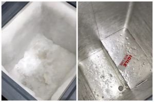 Aman tak bikin tergores, ini trik bersihkan bunga es freezer box andalkan 1 alat dapur