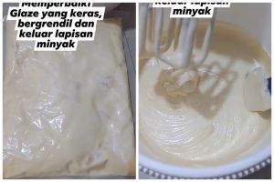 Bukan dimasak ulang, ini cara atasi glaze menggumpal dan bergerindil agar lembut pakai 1 bahan dapur