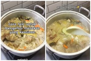 Bukan ditambah kentang atau gula, ini trik mengatasi masakan terlalu asin pakai 1 jenis buah