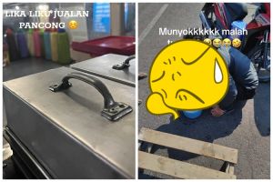 Pria ini niat jualan pancong malah berujung apes, bikin miris lihat nasib adonannya