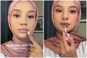 Bisa jadi alternatif kalau bosan full lips, ini trik bikin bibir tebal jadi tampak tipis