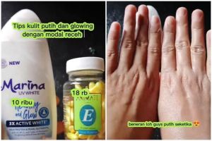Kombinasi body lotion dan kapsul viral bikin kulit kusam auto putih