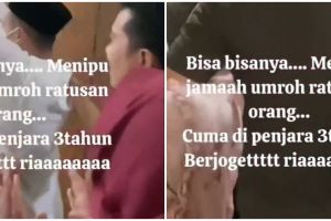 Nggak menyesal divonis 3 tahun penjara, terdakwa penipuan umrah ini justru joget-joget di depan korban