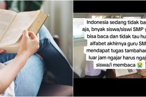 Curhat guru harus mengajar di luar jam kerja ini pilu, banyak murid SMP yang belum bisa membaca