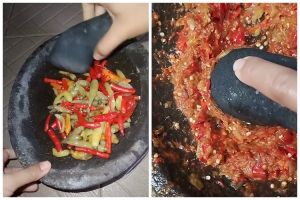 Tak perlu ditaburi garam dulu, ini trik mengulek sambal supaya lebih cepat halus dan nggak bikin pegal