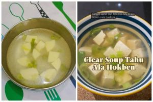 5 Resep clear soup ala HokBen, gurih, praktis, dan umami.