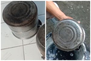 Tanpa direndam semalaman, ini trik usir noda gosong di pantat panci agar kinclong pakai 2 bahan dapur